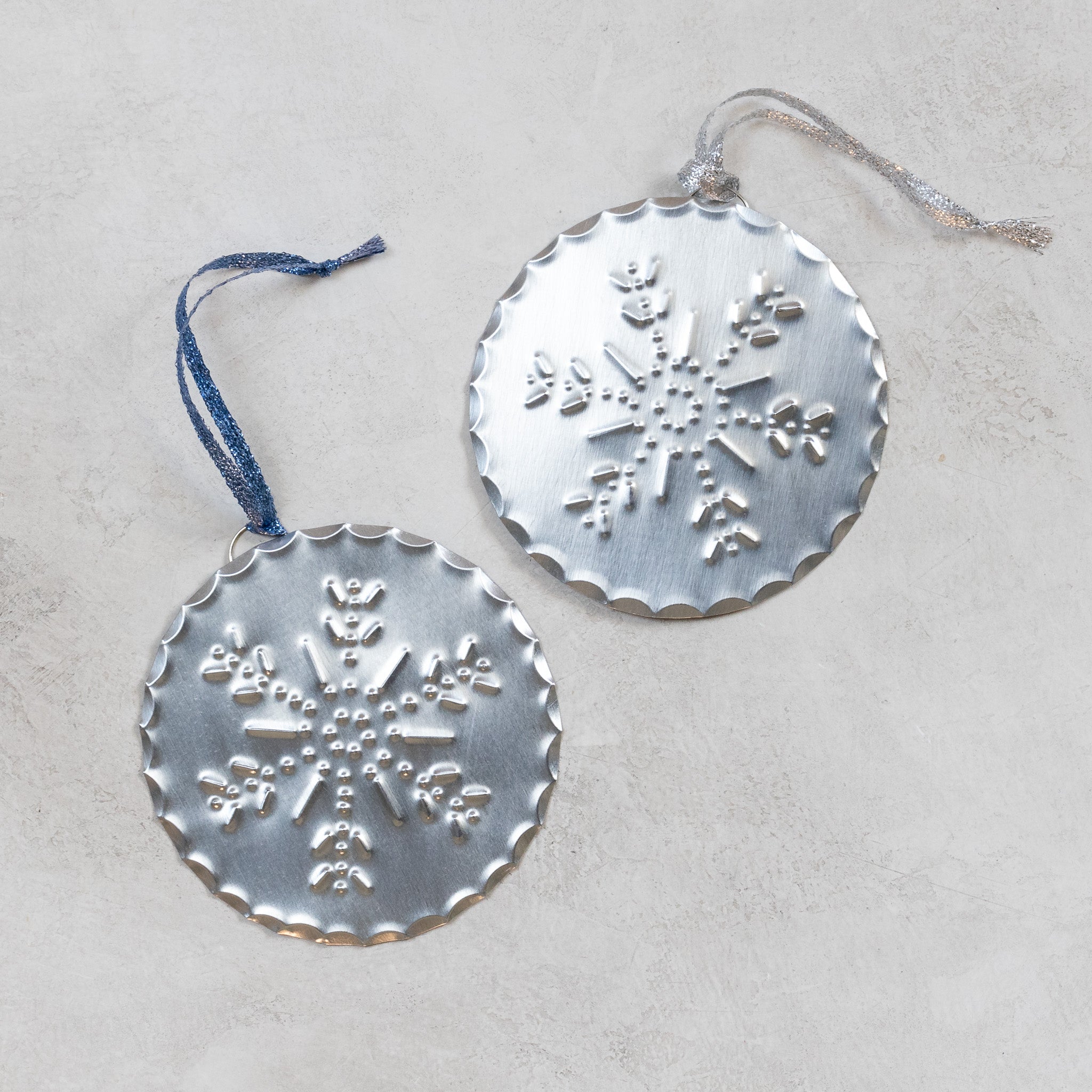 Snowflake Ornament – Handcrafted New Mexican Tinwork (3.5") - Homekeep Studio