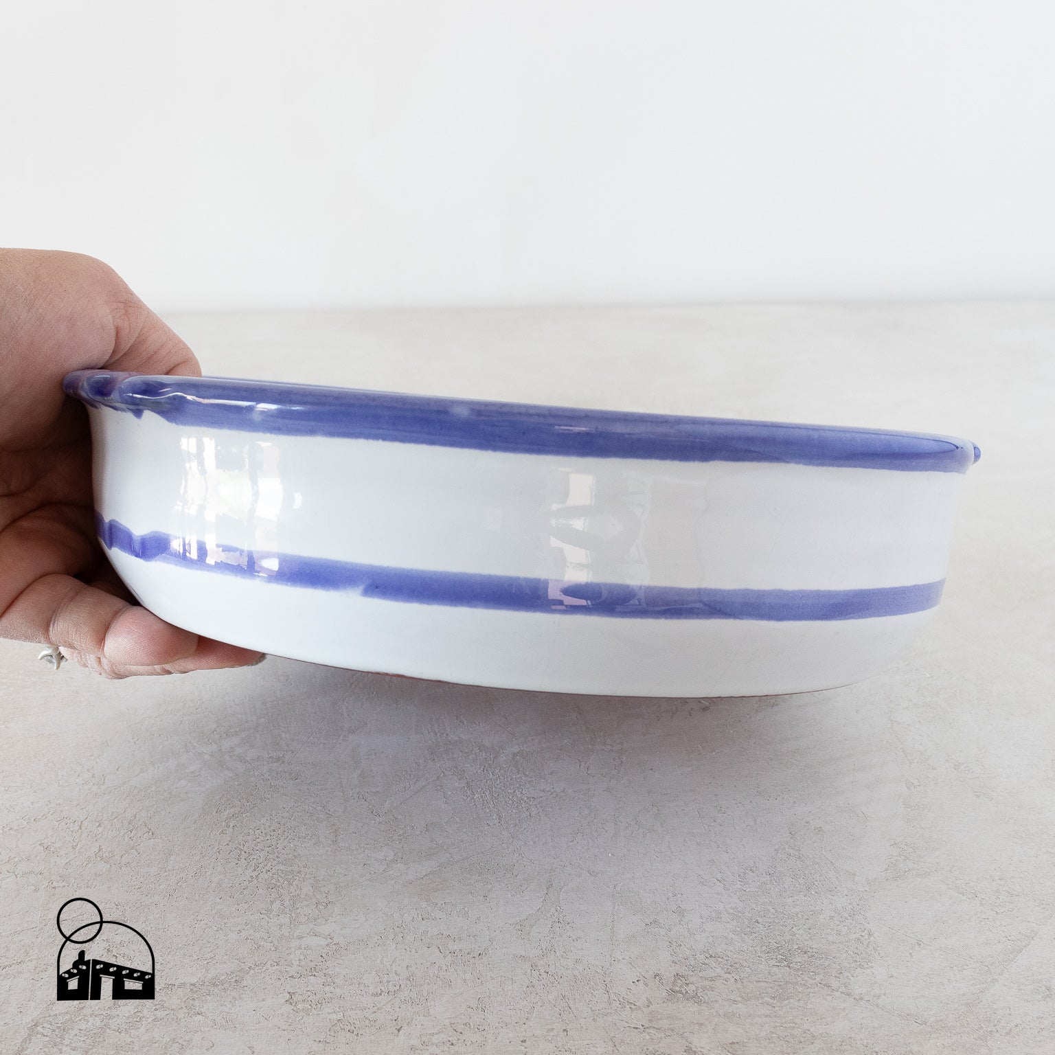 Hand - Painted Portuguese Ceramic Dish - Homekeep Studio