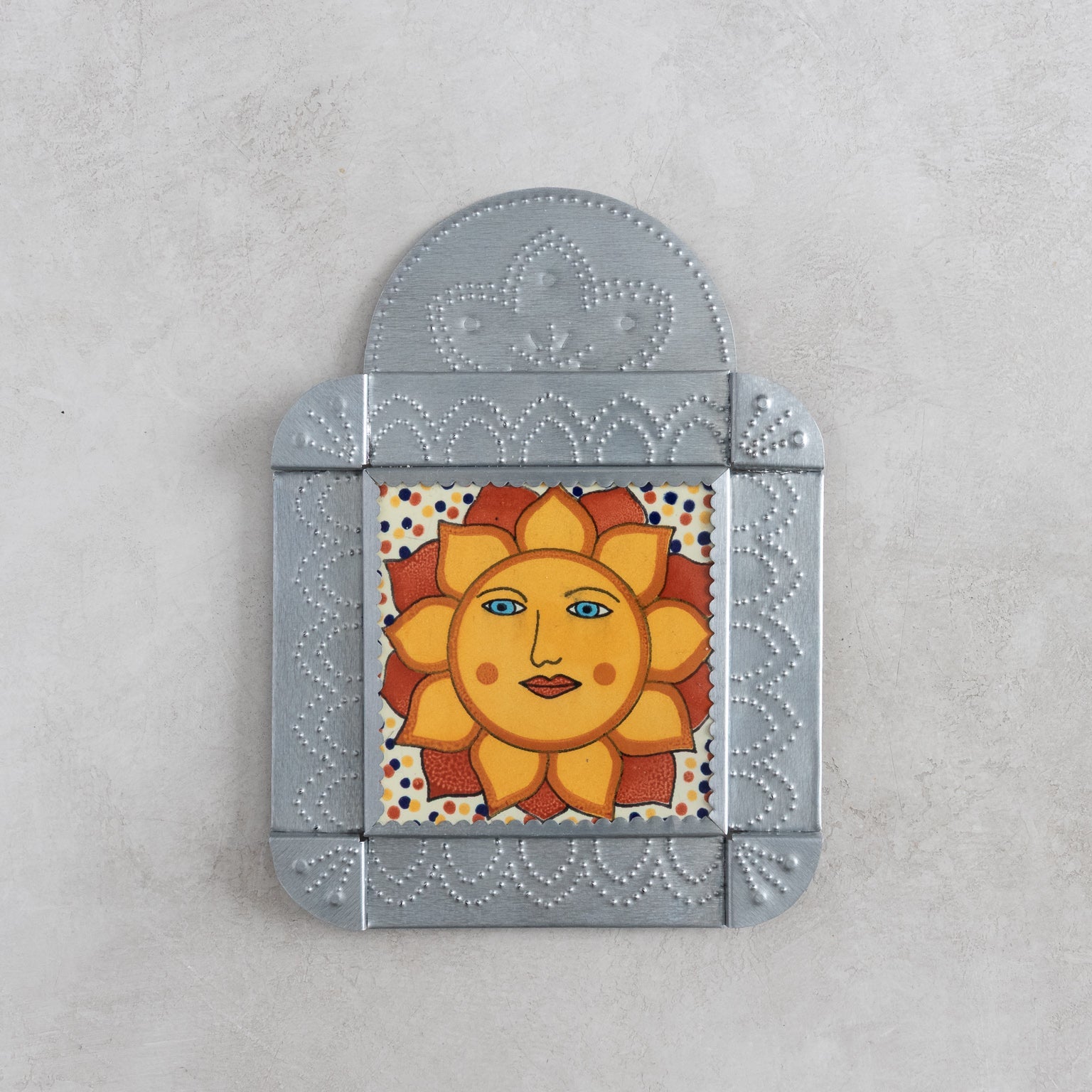 Radiant Sun – Framed Talavera Tile - Homekeep Studio