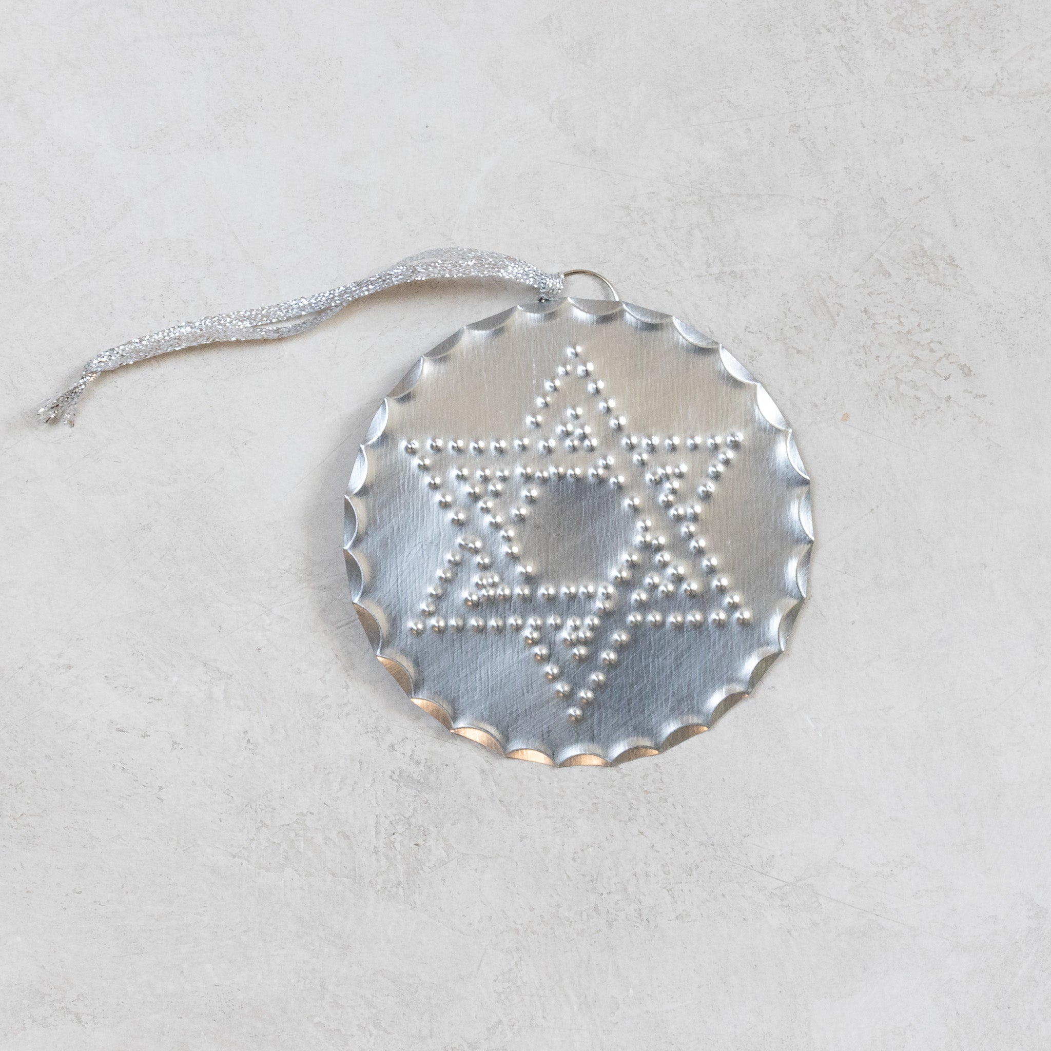 Star of David Ornament – Layered Lines Design (3.5") - Homekeep Studio