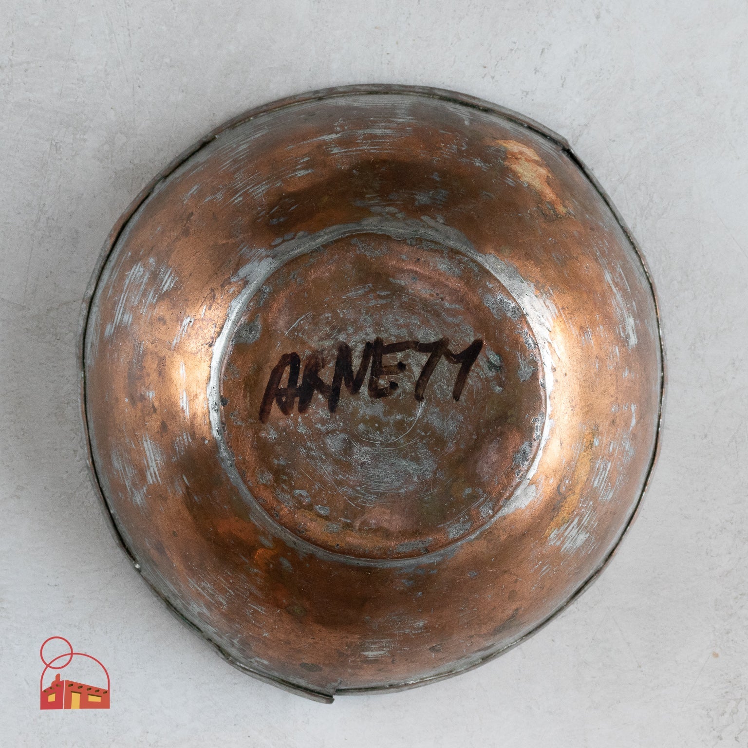 Vintage Copper and Tin Bowl - Homekeep Studio