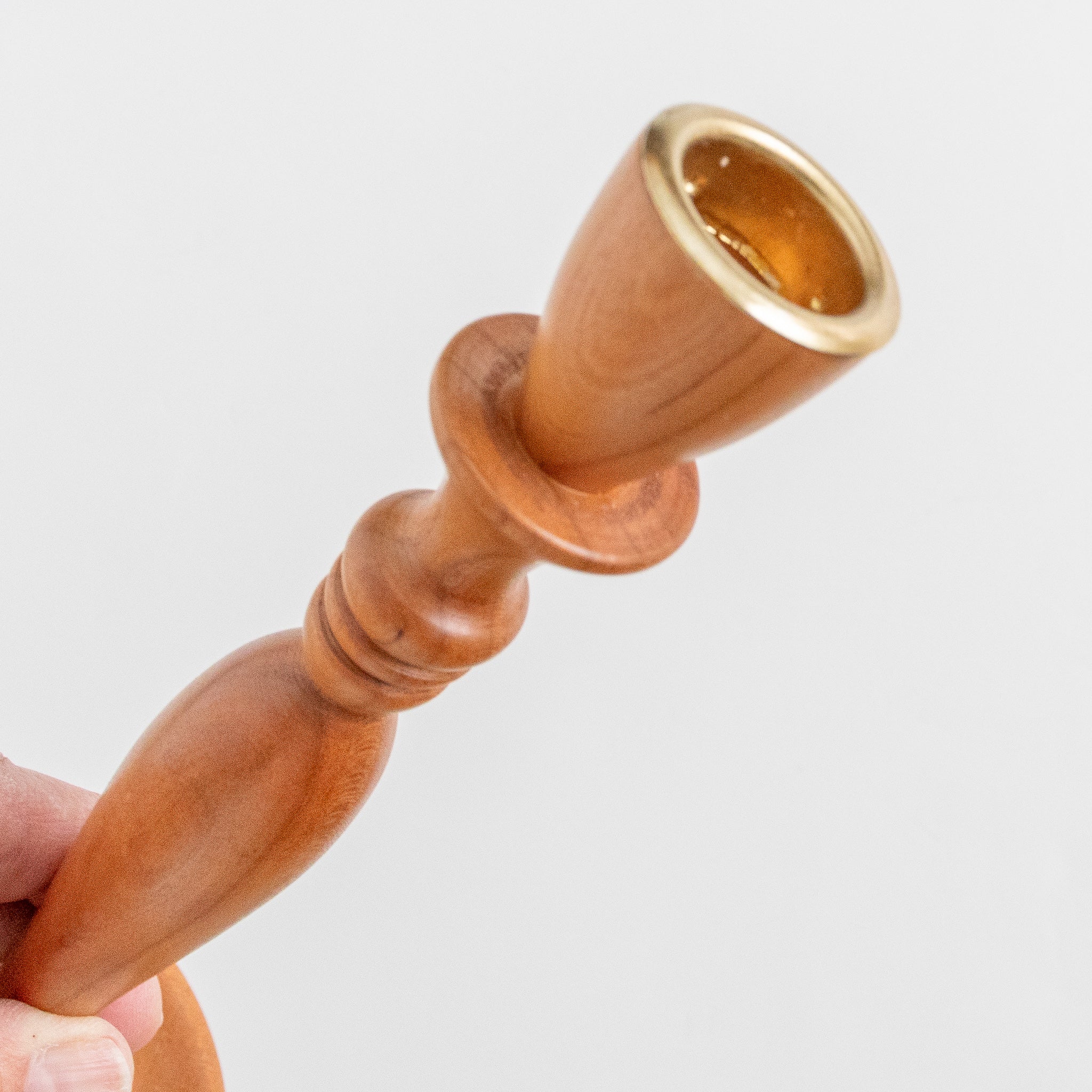 Wood Turned Taper Candlestick - Homekeep Studio