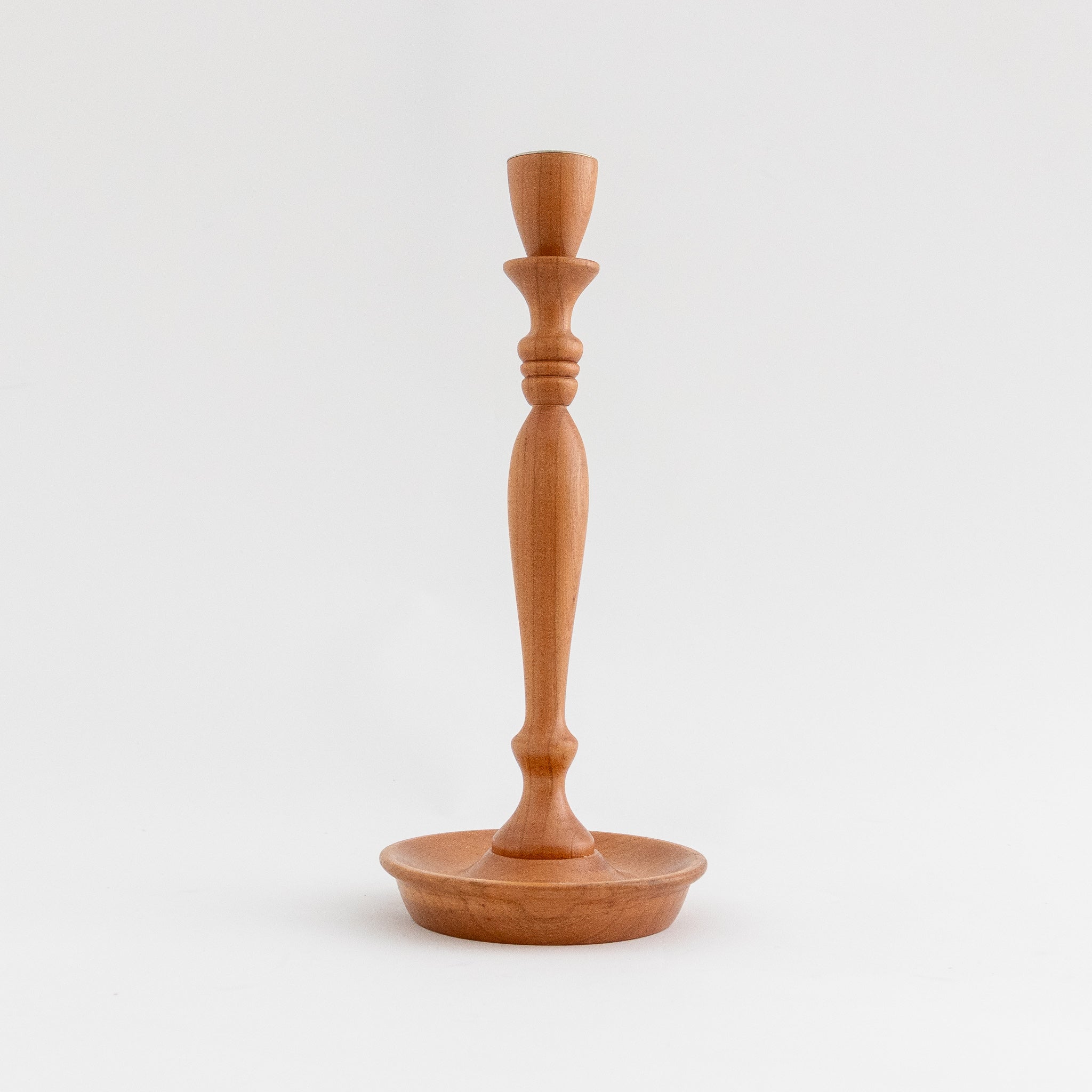Wood Turned Taper Candlestick - Homekeep Studio
