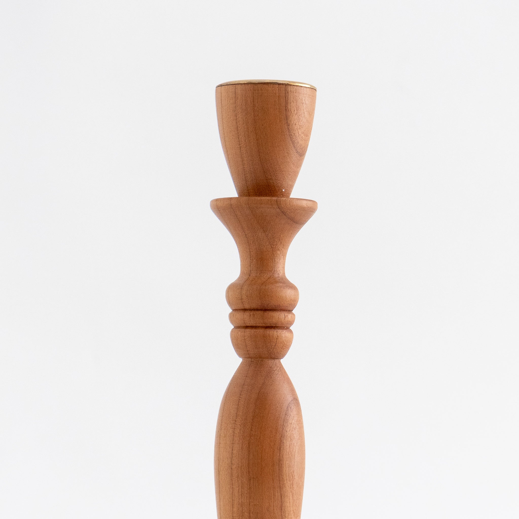 Wood Turned Taper Candlestick - Homekeep Studio